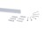 BW66000 j-rail white 150 + kit