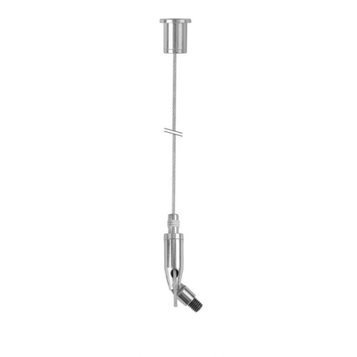 Przejdź do produktu  Zawieszenie STAS z  hakiem uchylnym z zewnętrznym gwintem M6 i mocowaniem do sufitu