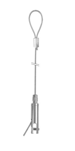 Przejdź do produktu Zestaw do zawieszania STAS z wieszakiem do tablic/paneli (4 mm) i pętelką