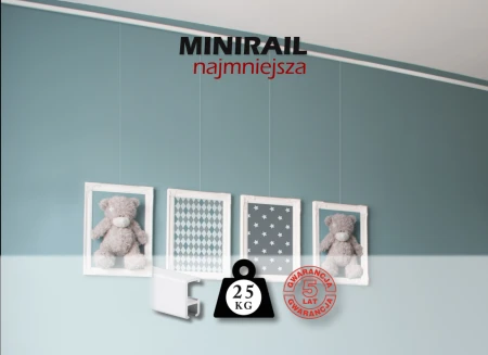 STAS Minirail - wąska i mocna szyna do wieszania obrazów – zdjęcie 9